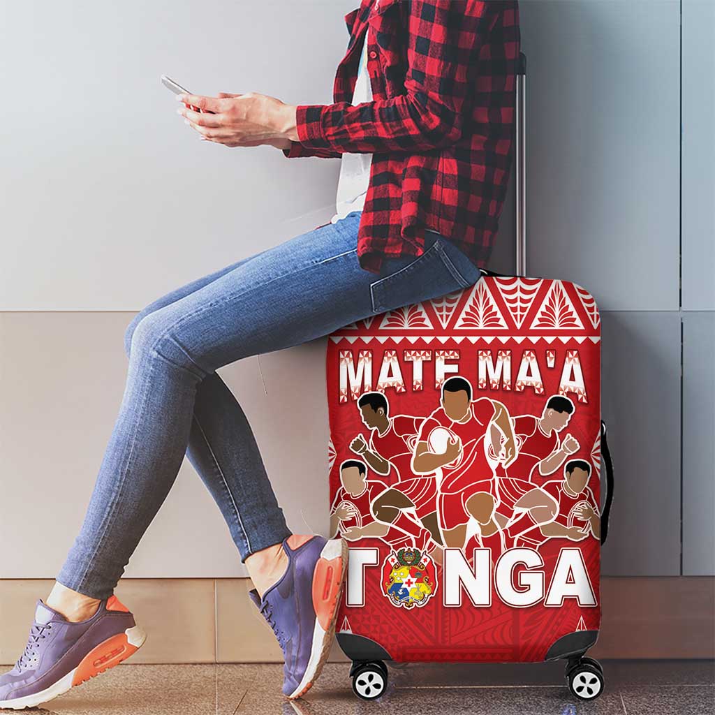 Tonga Rugby Luggage Cover Tonga Mate Ma'a Take The Lead LT05 - Polynesian Pride