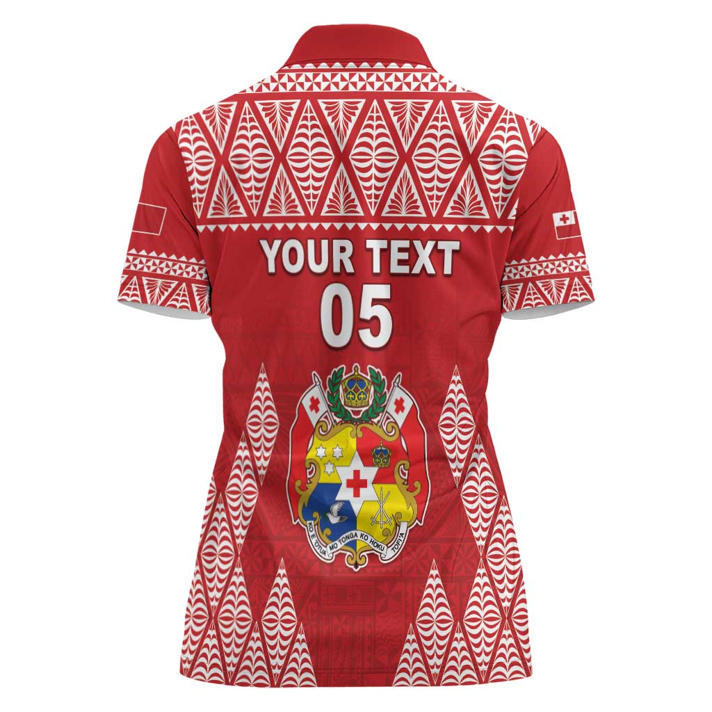 Custom Tonga Rugby Women Polo Shirt Tonga Mate Ma'a Take The Lead LT05 - Polynesian Pride