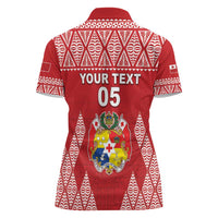 Custom Tonga Rugby Women Polo Shirt Tonga Mate Ma'a Take The Lead LT05 - Polynesian Pride