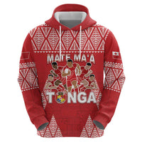 Custom Tonga Rugby Zip Hoodie Tonga Mate Ma'a Take The Lead LT05 - Polynesian Pride