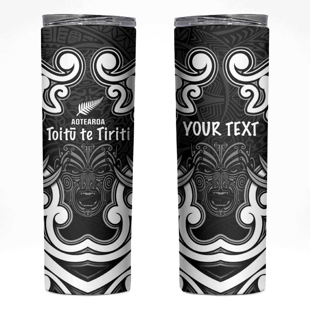 Personalised Aotearoa Skinny Tumbler Toitu Te Tiriti O Waitangi