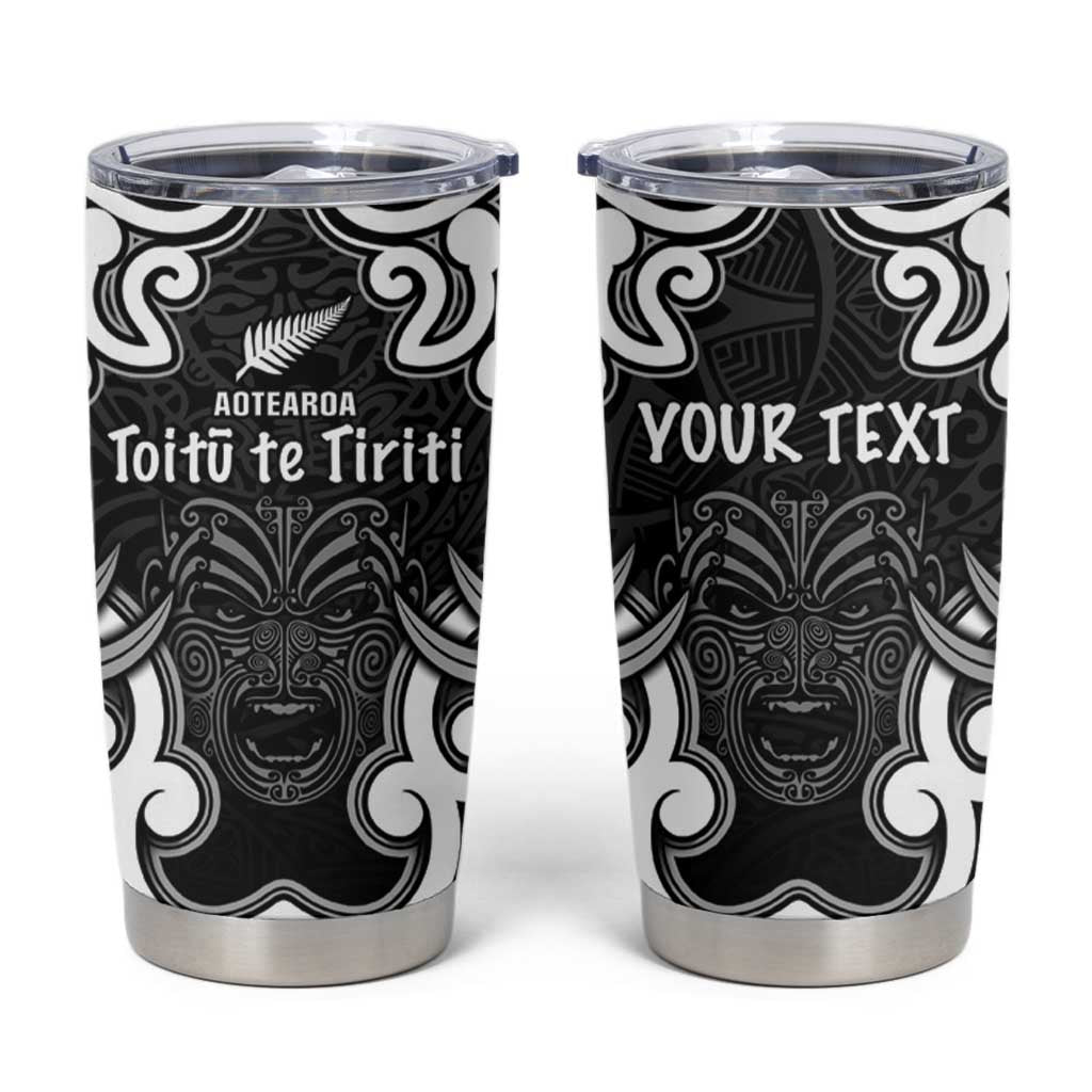 Personalised Aotearoa Tumbler Cup Toitu Te Tiriti O Waitangi