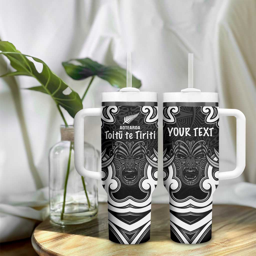 Personalised Aotearoa Tumbler With Handle Toitu Te Tiriti O Waitangi LT05 - Polynesian Pride