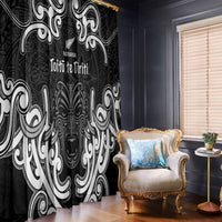 Aotearoa Window Curtain Toitu Te Tiriti O Waitangi LT05 - Polynesian Pride