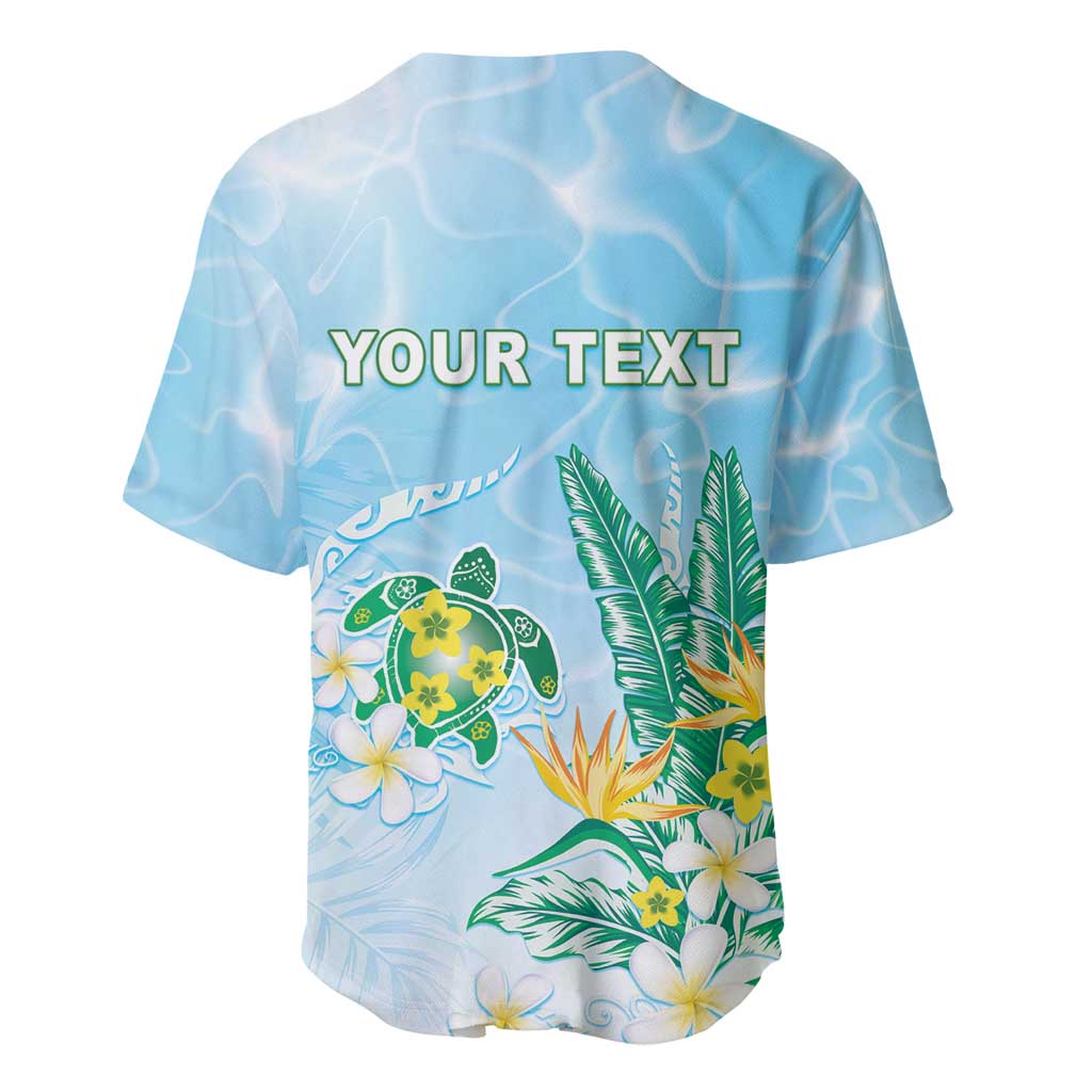 Personalised 2025 Aloha Hawaii Baseball Jersey Tropical Flowers And Honu LT05 - Polynesian Pride