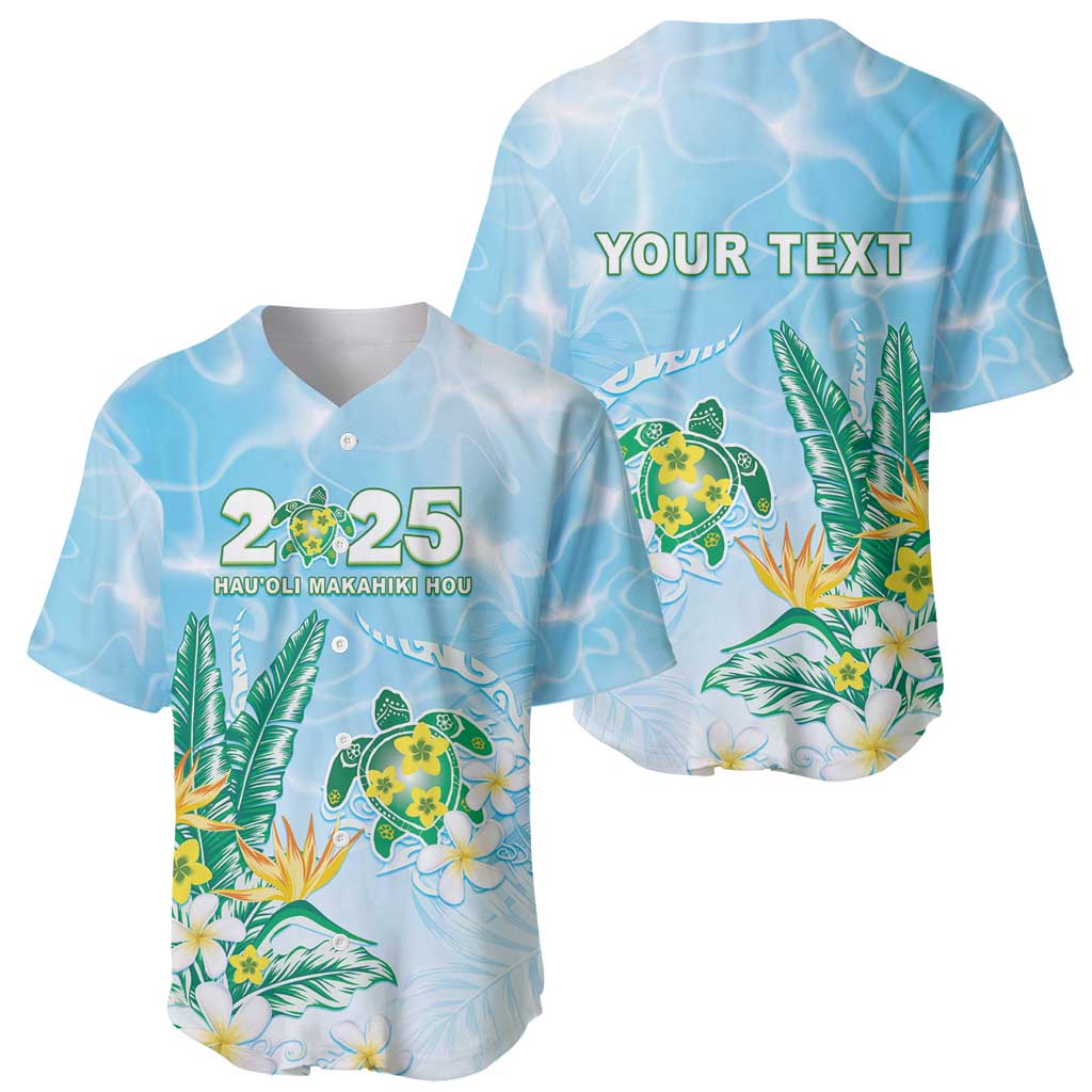 Personalised 2025 Aloha Hawaii Baseball Jersey Tropical Flowers And Honu LT05 - Polynesian Pride