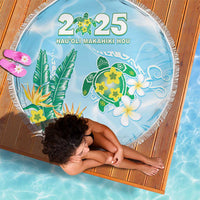 2025 Aloha Hawaii Beach Blanket Tropical Flowers And Honu LT05 - Polynesian Pride
