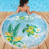 2025 Aloha Hawaii Beach Blanket Tropical Flowers And Honu LT05 - Polynesian Pride
