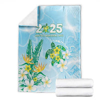 2025 Aloha Hawaii Blanket Tropical Flowers And Honu LT05 - Polynesian Pride
