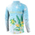 Personalised 2025 Aloha Hawaii Button Sweatshirt Tropical Flowers And Honu