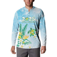 Personalised 2025 Aloha Hawaii Button Sweatshirt Tropical Flowers And Honu LT05 - Polynesian Pride