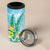 2025 Aloha Hawaii 4 in 1 Can Cooler Tumbler Tropical Flowers And Honu