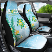 2025 Aloha Hawaii Car Seat Cover Tropical Flowers And Honu LT05 - Polynesian Pride