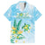 Personalised 2025 Aloha Hawaii Family Matching Off Shoulder Maxi Dress and Hawaiian Shirt Tropical Flowers And Honu