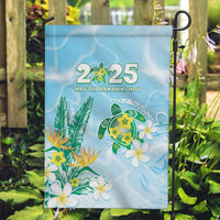 2025 Aloha Hawaii Garden Flag Tropical Flowers And Honu LT05 Garden Flag Blue - Polynesian Pride