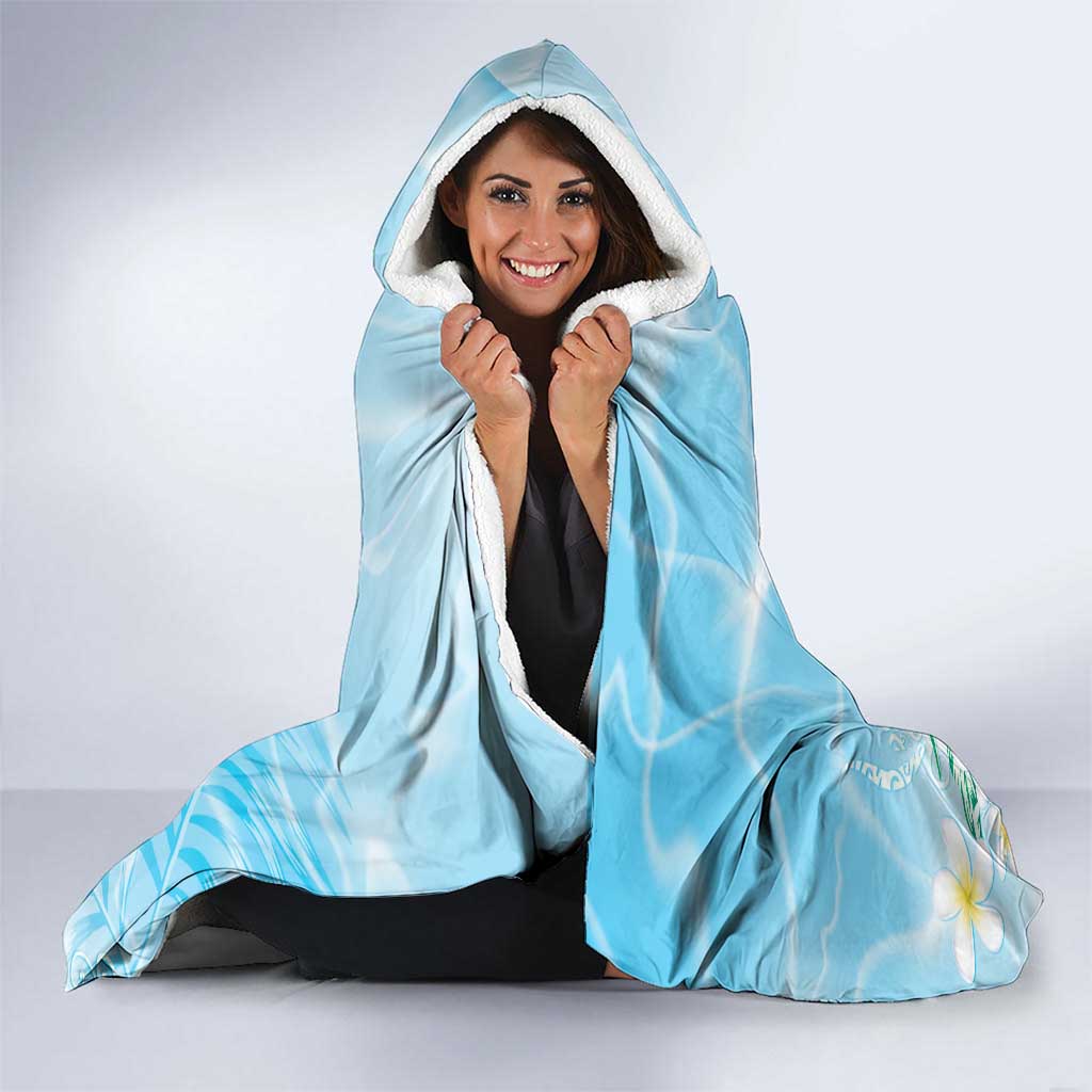 2025 Aloha Hawaii Hooded Blanket Tropical Flowers And Honu LT05 - Polynesian Pride