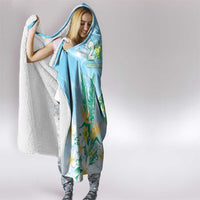 2025 Aloha Hawaii Hooded Blanket Tropical Flowers And Honu LT05 - Polynesian Pride