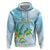 Personalised 2025 Aloha Hawaii Hoodie Tropical Flowers And Honu