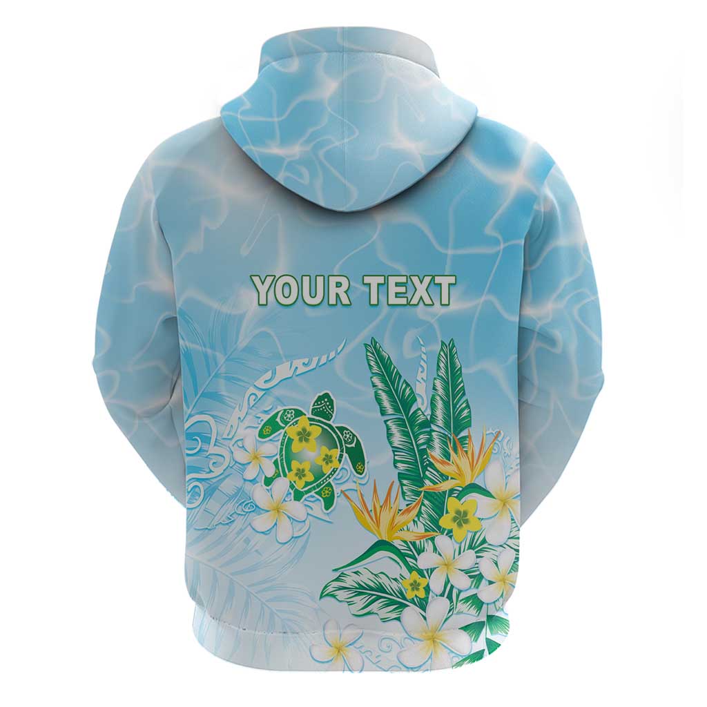 Personalised 2025 Aloha Hawaii Hoodie Tropical Flowers And Honu LT05 - Polynesian Pride