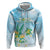 Personalised 2025 Aloha Hawaii Hoodie Tropical Flowers And Honu