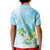 Personalised 2025 Aloha Hawaii Kid Polo Shirt Tropical Flowers And Honu