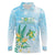 Personalised 2025 Aloha Hawaii Long Sleeve Polo Shirt Tropical Flowers And Honu