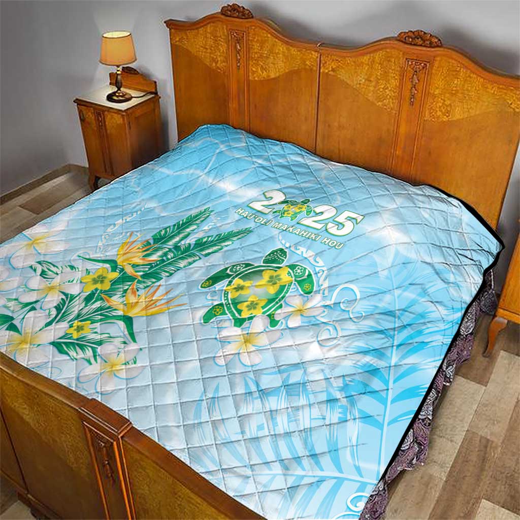 2025 Aloha Hawaii Quilt Tropical Flowers And Honu LT05 - Polynesian Pride