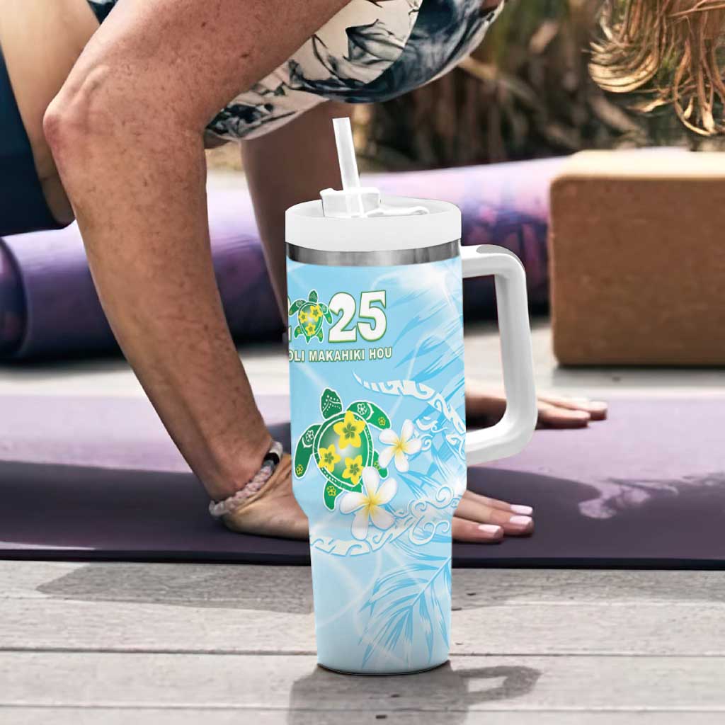 2025 Aloha Hawaii Tumbler With Handle Tropical Flowers And Honu LT05 - Polynesian Pride