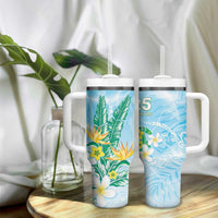 2025 Aloha Hawaii Tumbler With Handle Tropical Flowers And Honu LT05 - Polynesian Pride