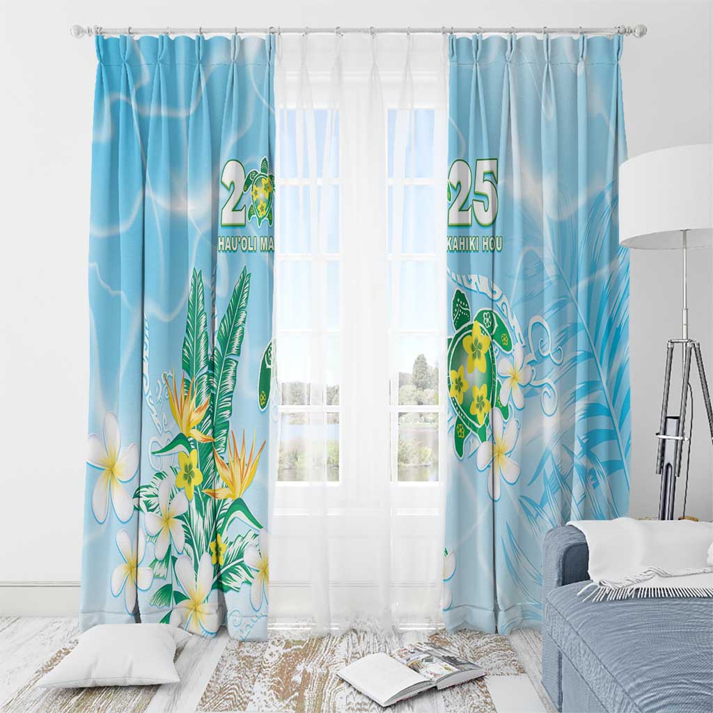 2025 Aloha Hawaii Window Curtain Tropical Flowers And Honu LT05 - Polynesian Pride