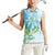 Personalised 2025 Aloha Hawaii Women Sleeveless Polo Shirt Tropical Flowers And Honu