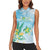 Personalised 2025 Aloha Hawaii Women Sleeveless Polo Shirt Tropical Flowers And Honu