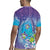 Hawaii Honu Rugby Jersey Tropical Flowers Purple Gradient