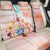 Happy Holi Festival Back Car Seat Cover Rangoli With Polynesian Pattern LT05