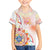 Happy Holi Festival Family Matching Off Shoulder Maxi Dress and Hawaiian Shirt Rangoli With Polynesian Pattern LT05 Son's Shirt White - Polynesian Pride