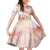 Happy Holi Festival Family Matching Off Shoulder Short Dress and Hawaiian Shirt Rangoli With Polynesian Pattern LT05 Daughter's Dress White - Polynesian Pride