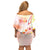 Happy Holi Festival Family Matching Off Shoulder Short Dress and Hawaiian Shirt Rangoli With Polynesian Pattern LT05 - Polynesian Pride