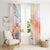 Happy Holi Festival Window Curtain Rangoli With Polynesian Pattern LT05 - Polynesian Pride