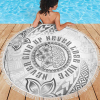 Brain Cancer Warrior Beach Blanket Never Give Up LT05 - Polynesian Pride