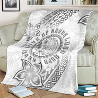 Brain Cancer Warrior Blanket Never Give Up LT05 - Polynesian Pride