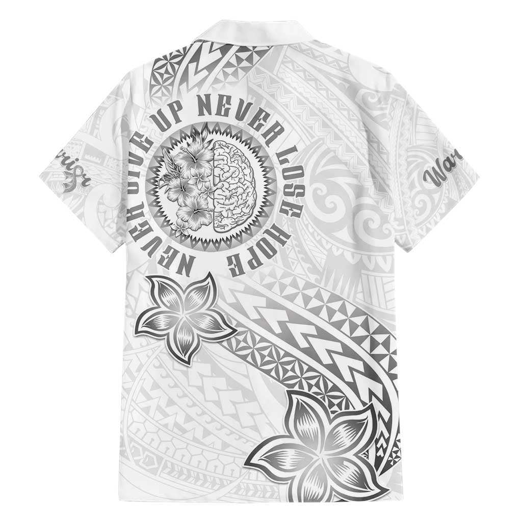Brain Cancer Warrior Hawaiian Shirt Never Give Up LT05 - Polynesian Pride