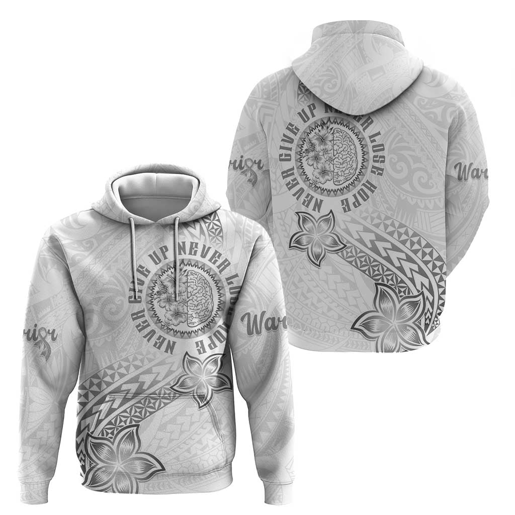 Brain Cancer Warrior Hoodie Never Give Up LT05 - Polynesian Pride
