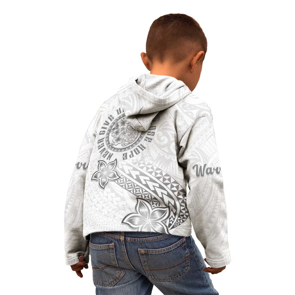 Brain Cancer Warrior Kid Hoodie Never Give Up LT05 - Polynesian Pride