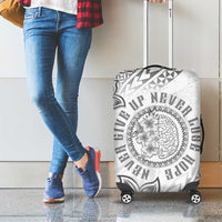 Brain Cancer Warrior Luggage Cover Never Give Up LT05 - Polynesian Pride
