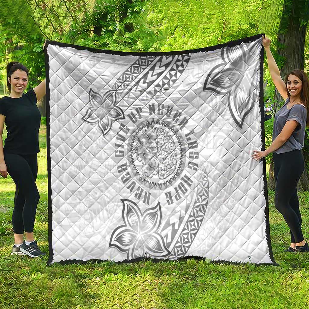 Brain Cancer Warrior Quilt Never Give Up LT05 - Polynesian Pride