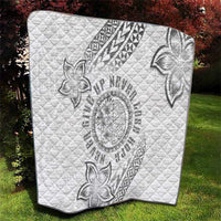 Brain Cancer Warrior Quilt Never Give Up LT05 - Polynesian Pride
