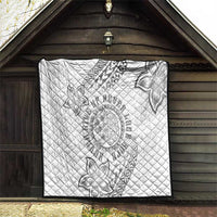 Brain Cancer Warrior Quilt Never Give Up LT05 - Polynesian Pride