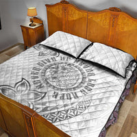 Brain Cancer Warrior Quilt Bed Set Never Give Up LT05 - Polynesian Pride