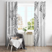 Brain Cancer Warrior Window Curtain Never Give Up LT05 - Polynesian Pride