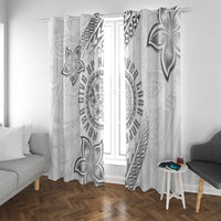 Brain Cancer Warrior Window Curtain Never Give Up LT05 With Grommets White - Polynesian Pride